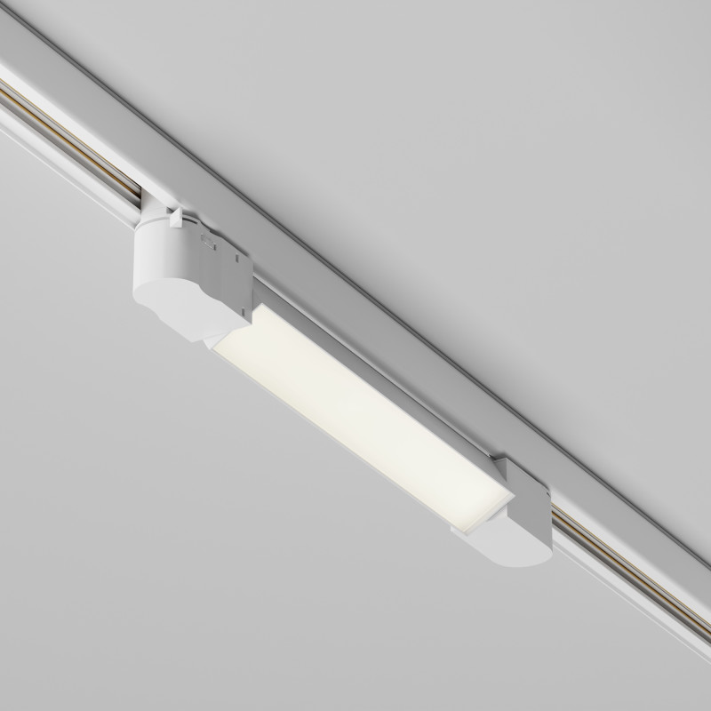 Трековый трехфазный светильник 38 см, 10W, 4000K, Maytoni Basis TR196-3-10W4K-W, белый