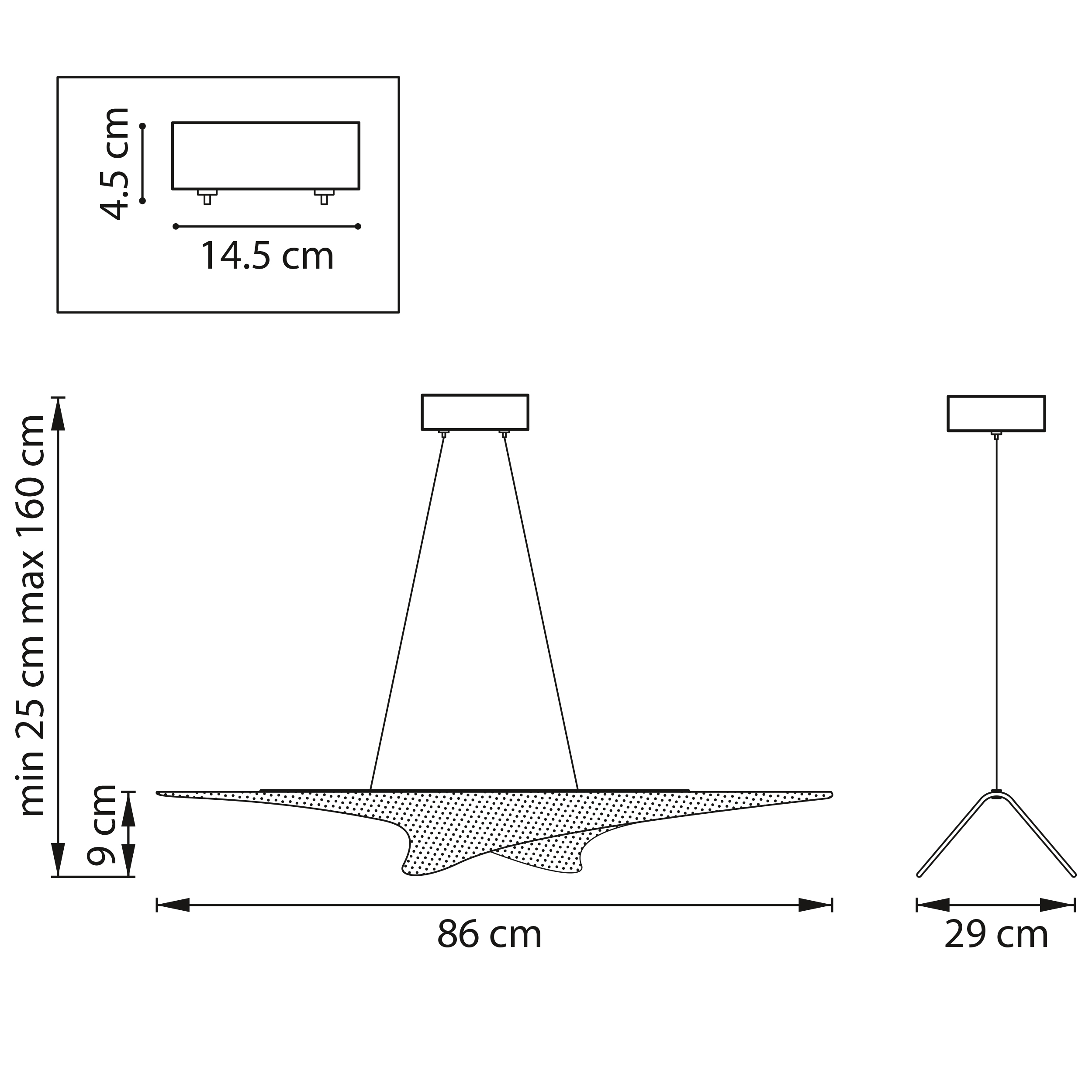 Люстра подвесная 29*86*9 см, 29W 3000K Lightstar Varese 731313 золото