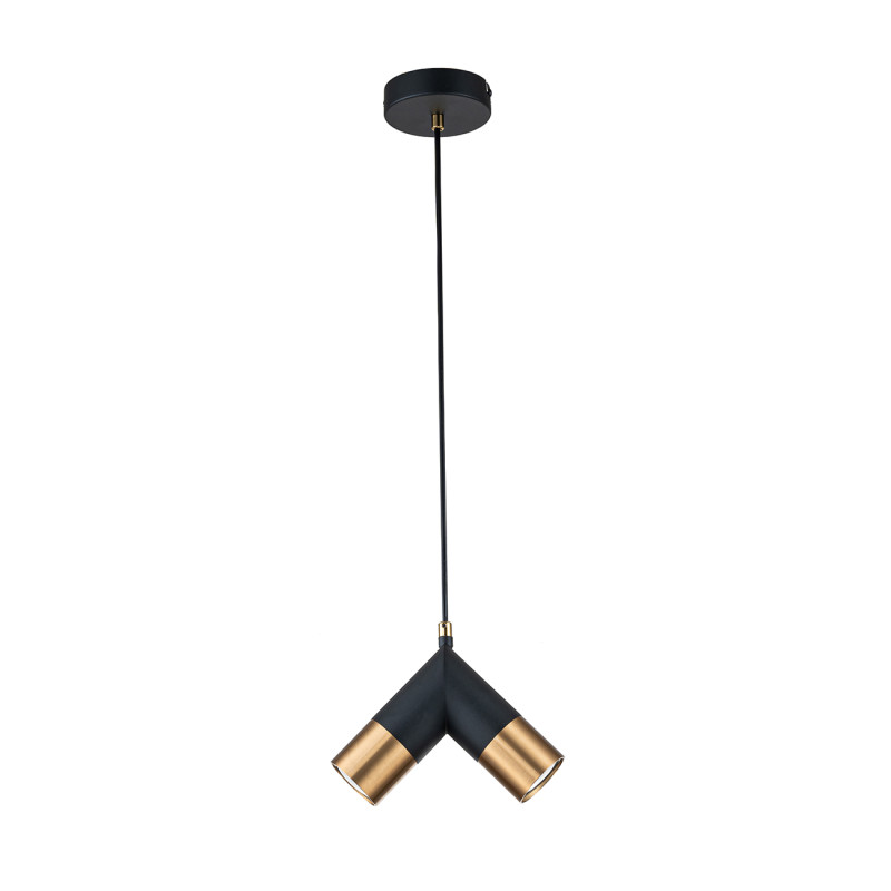 Подвесной светильник 10*20*160 см, 2*GU10*35W, Indigo Modern V000451, черный, 11036/2P Black