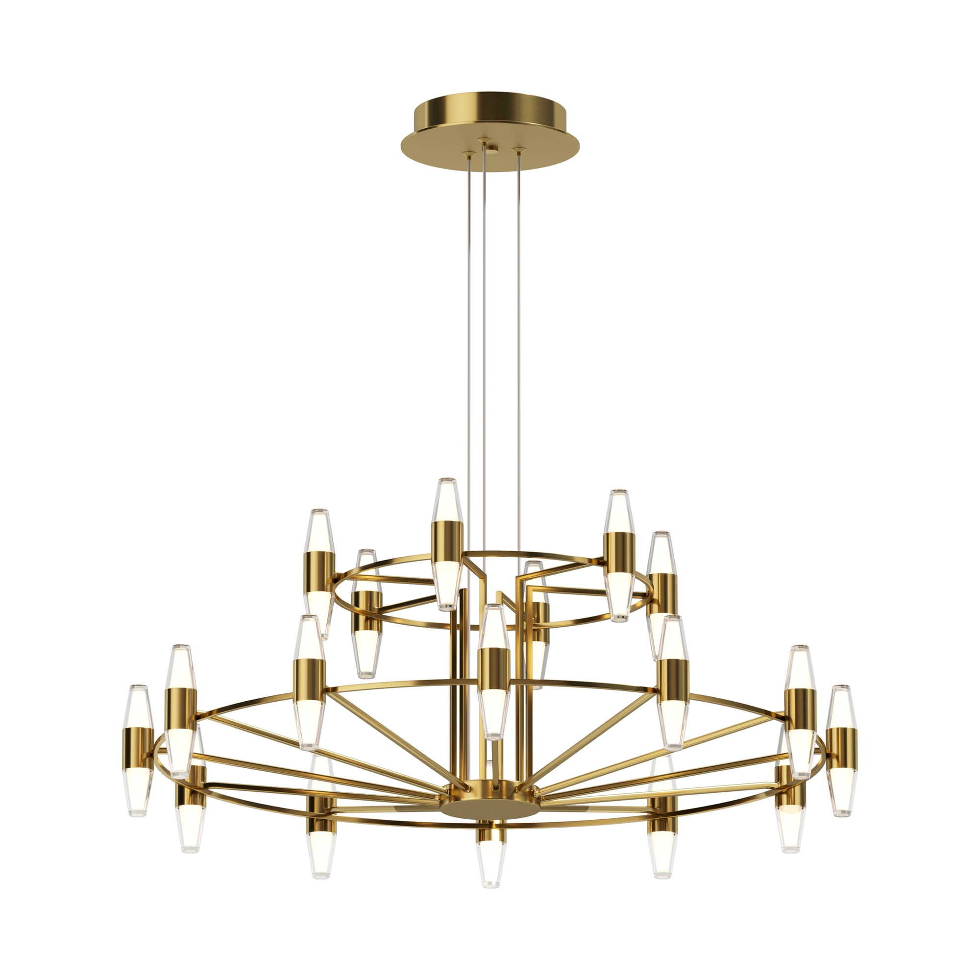 Подвесной светильник *46,5-336,5 см, LED, 108W, 3000K, Maytoni Arana MOD401PL-L108BS3K, Латунь