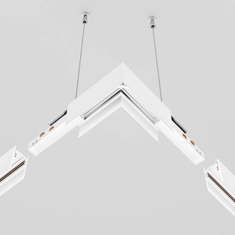 Коннектор питания прямой гибкий 5 см Maytoni Technical Magnetic track system Exility TRA034CPC-42W-15 белыйIP 20