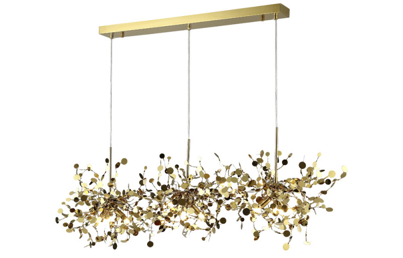Светильник 120 см Crystal L ux GARDEN SP3х3 L1200 GOLD Золото