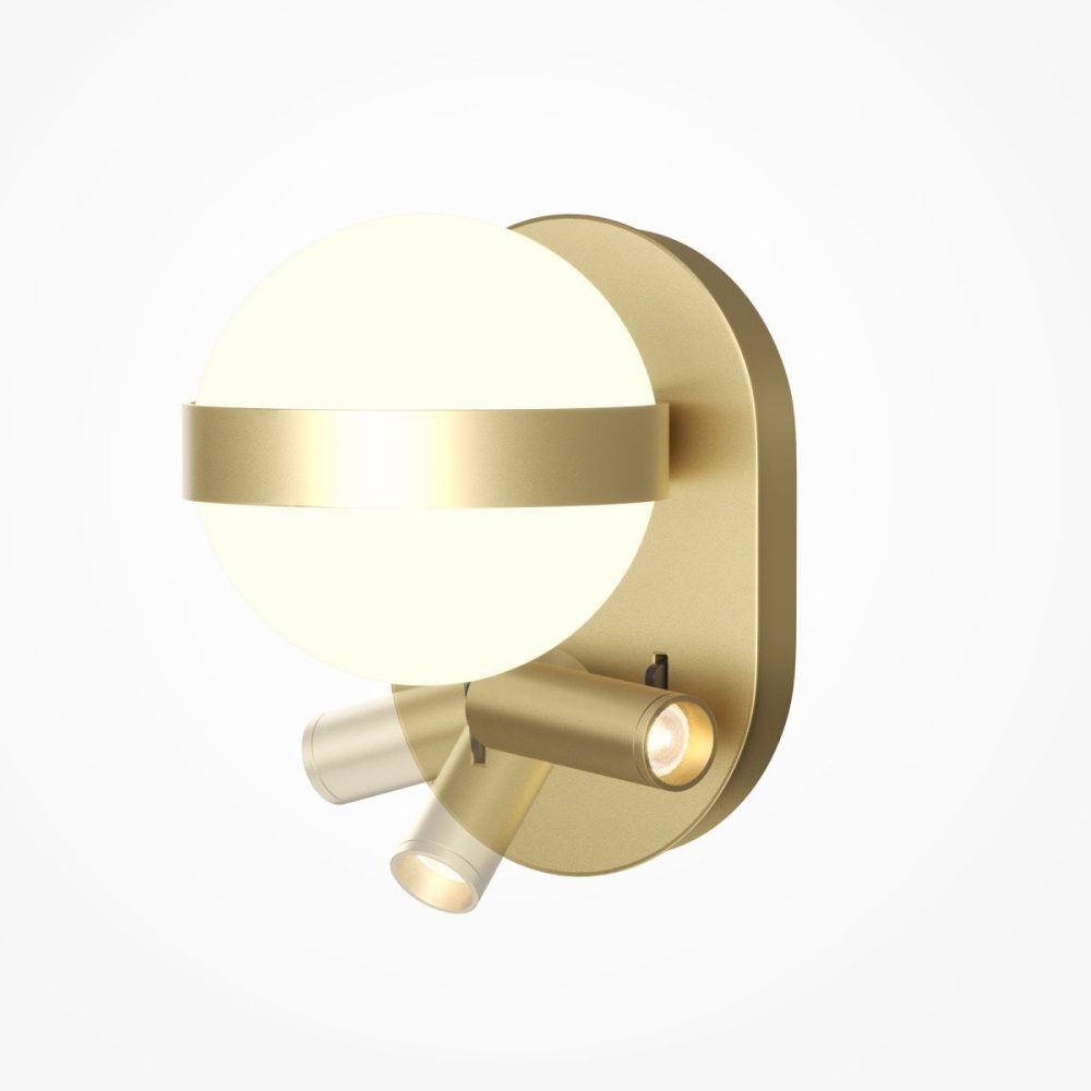 Бра 20 см, 9W, 3000K, Maytoni Dialogue MOD441WL-L8BS3K, латунь