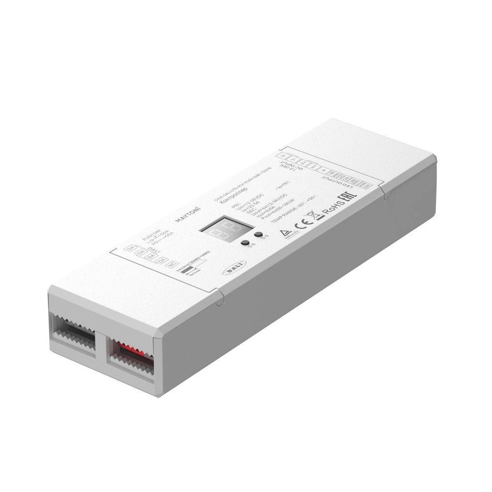 Контроллер DALI DT8 четырёхканальный 12-24В Цветной (RGB)+W 180Вт Maytoni 721016