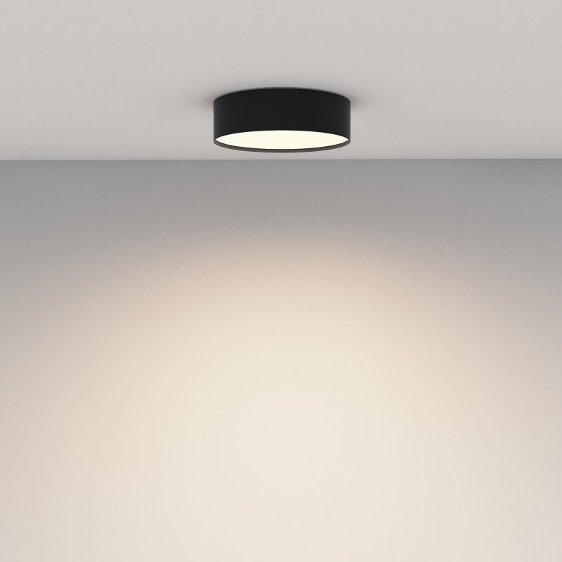 Потолочный светильник 22*6 см, LED 24W 3000K Maytoni Technical Zon C032CL-24W3K-RD-B черный