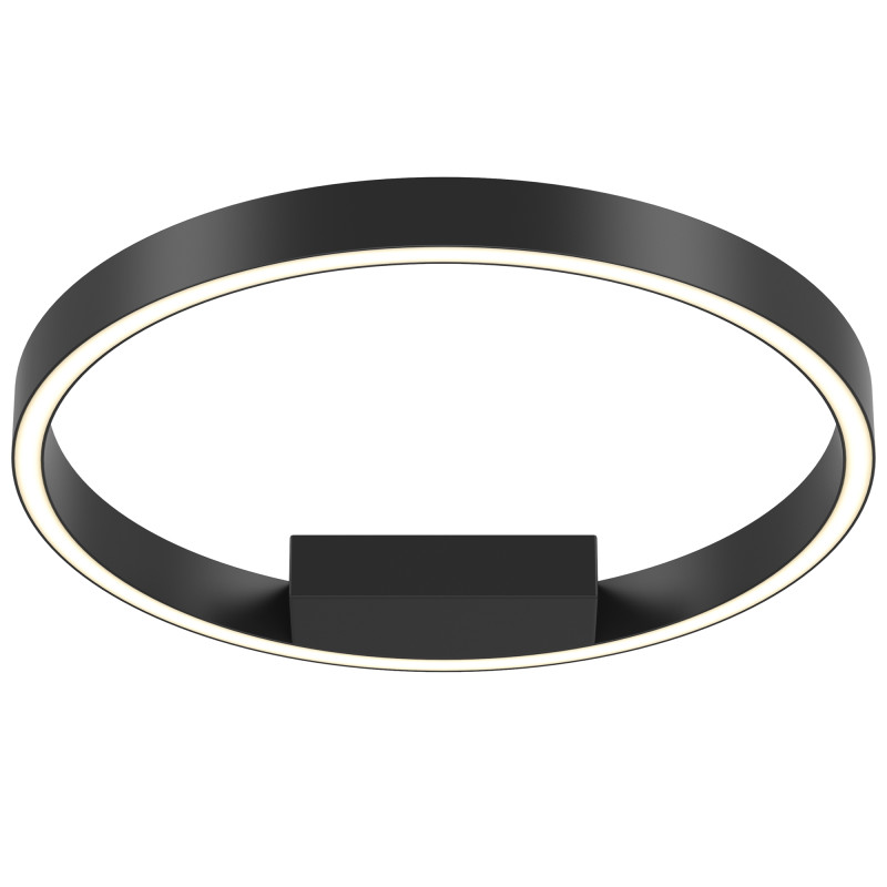 Накладной светильник 40*40*3,5 см, LED, 24W, 3000-4000К, Maytoni Rim MOD058CL-L25BK черный