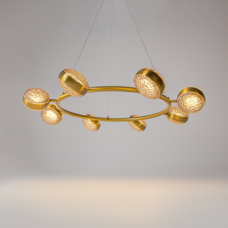 Подвесной светильник 93*93*310 см, LED, 80W, 3000К, Maytoni Mind MOD299PL-L80BS3K латунный