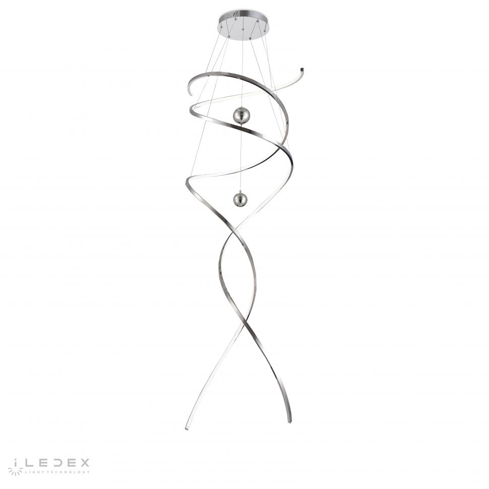 Подвесной светильник 60-130 см, LED*100W, 4000K, iLedex Axis XT20-1300 CR, Хром