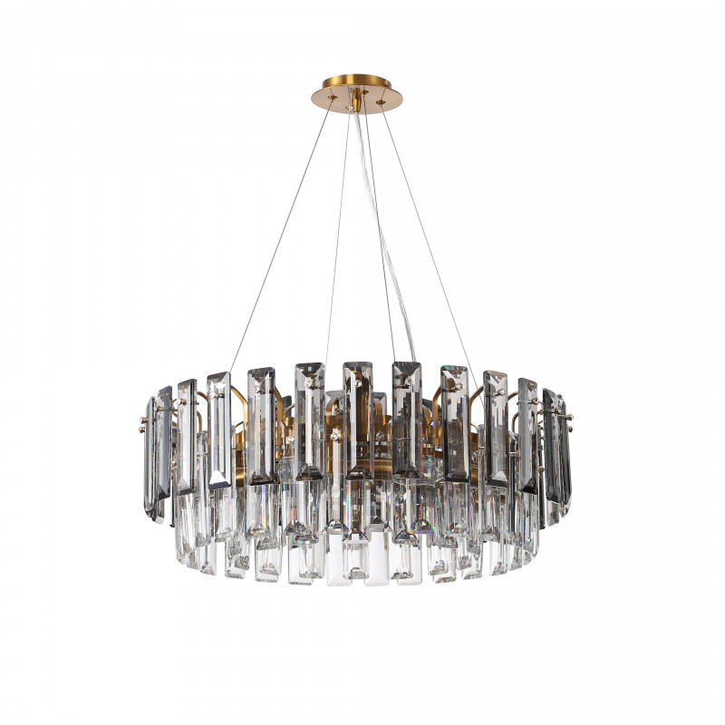 Люстра подвесная 60*60*60/120 см, 8*E14 40W Бронза, Дымчатый, Прозрачный Stilfort Ton 2159/05/08P