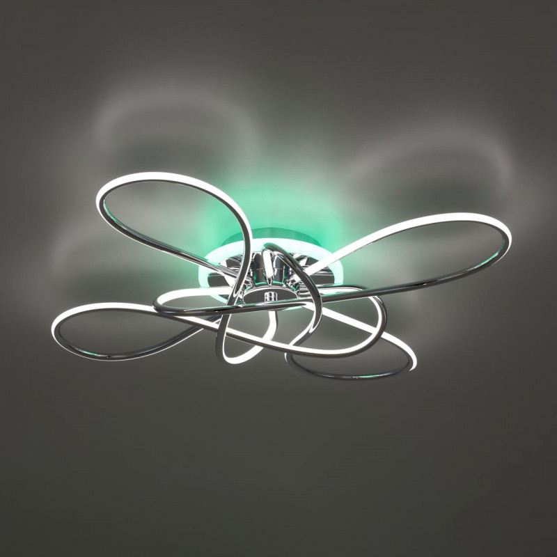 Люстра 65*12 см, LED*90 W, 3000-5500 К, Хром Citilux Джемини CL229B141E