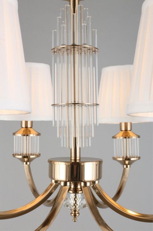 Подвесная люстра 70*45-143,5 см, 6*E14, 40W, Aployt Zhaklin APL.744.03.06, золотой