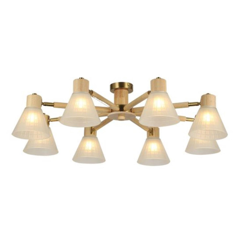 Потолочный светильник 90*25 см, 8*E27*60W  Arte Lamp Meleph A4096PL-8BR коричневый