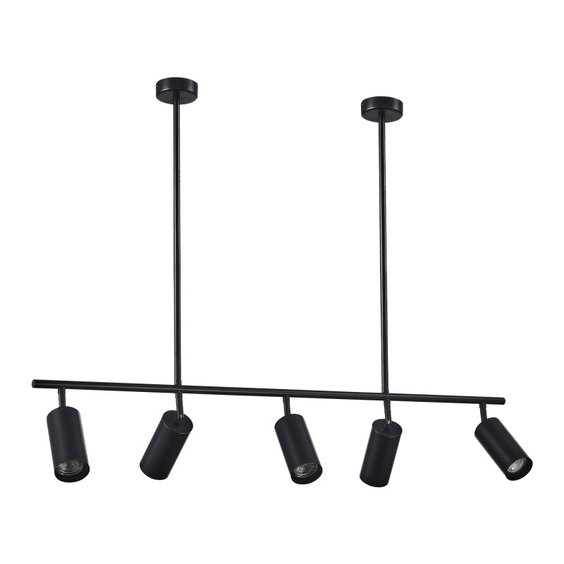 Светильник подвесной 100*8*75 см, 5*GU10 5W 4000K черный ST Luce Sormano SL1206.403.05