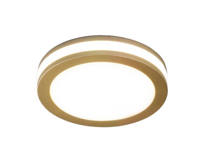 Встраиваемый светодиодный светильник золото матовый DSKR80 5W 4200K Elektrostandard