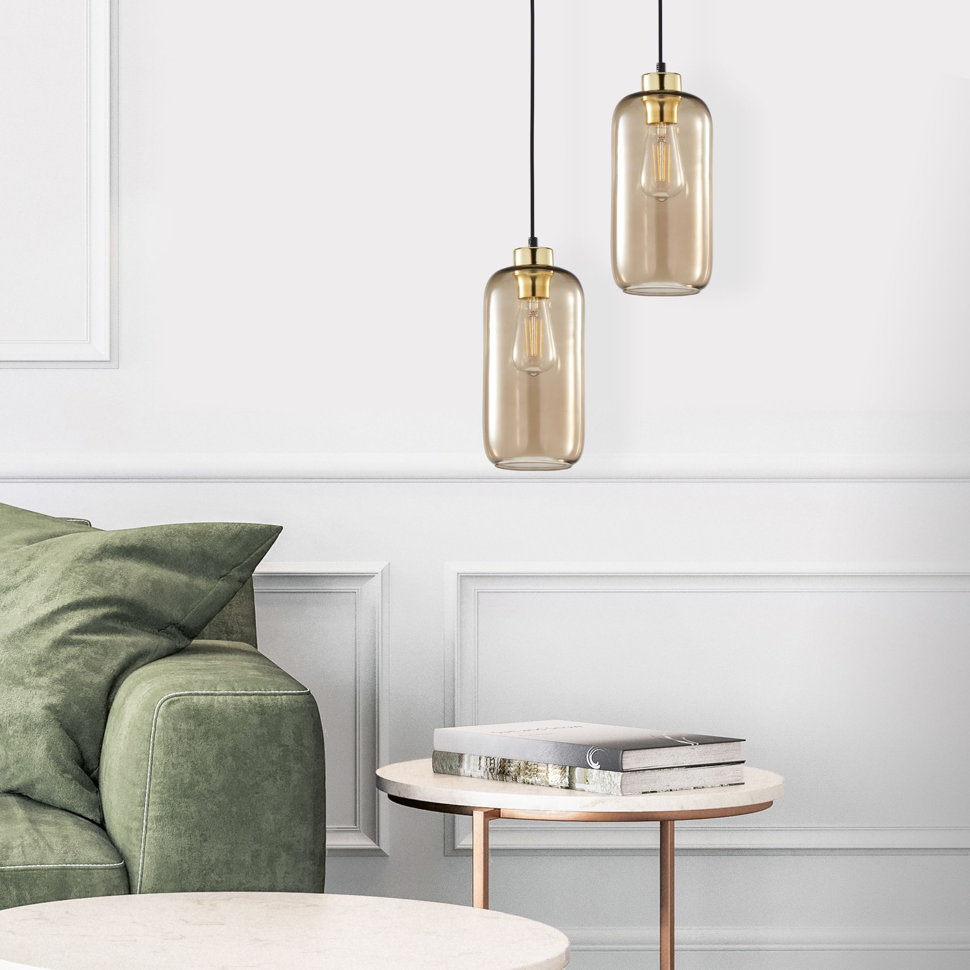 Подвесной светильник 14*14*170 см, 1*E27, W,  TK Lighting Marco 3314, черный;золотой
