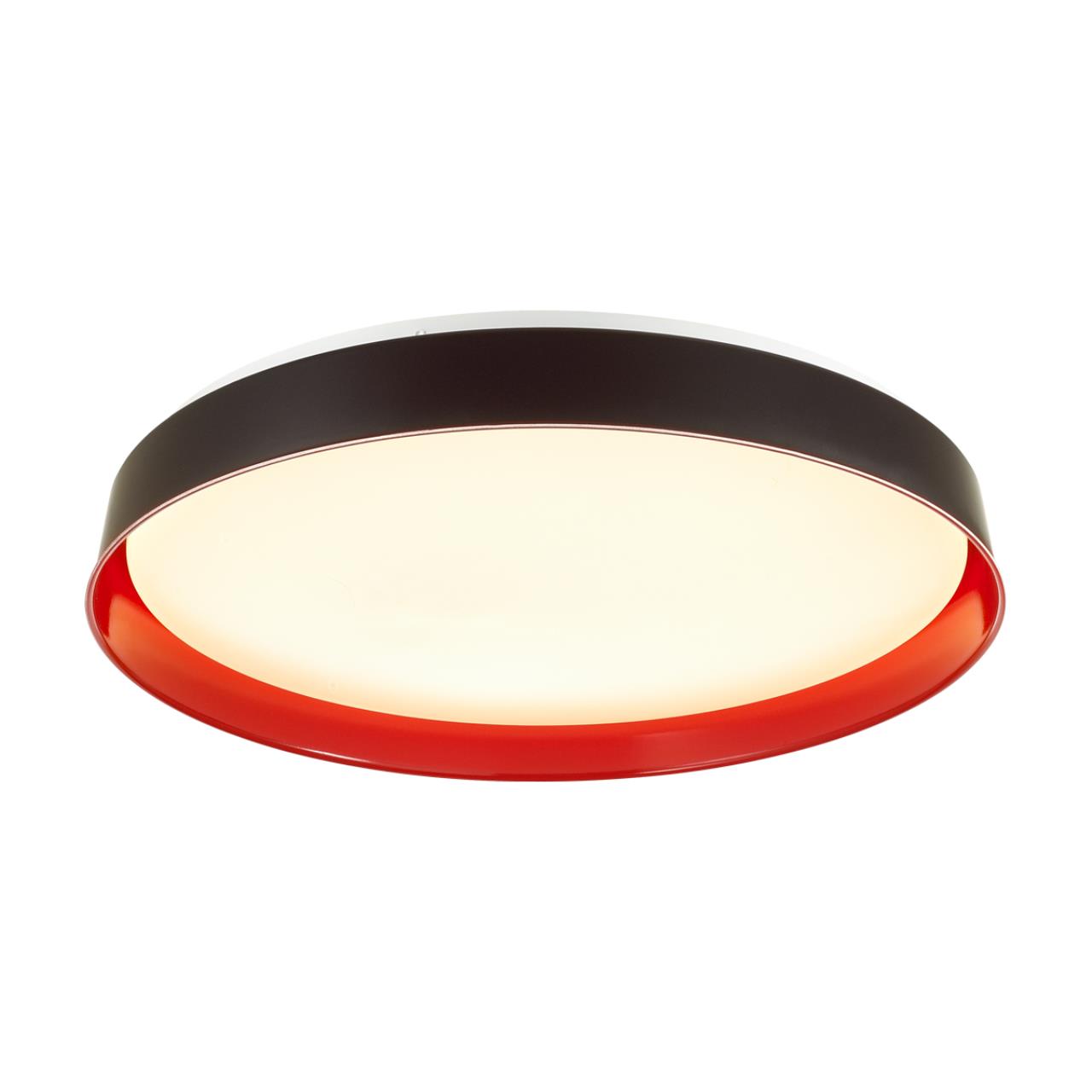 Cветильник 40 см, LED 1*48W, 4000 К, Sonex Tuna Red 7710/DL, белый/красный
