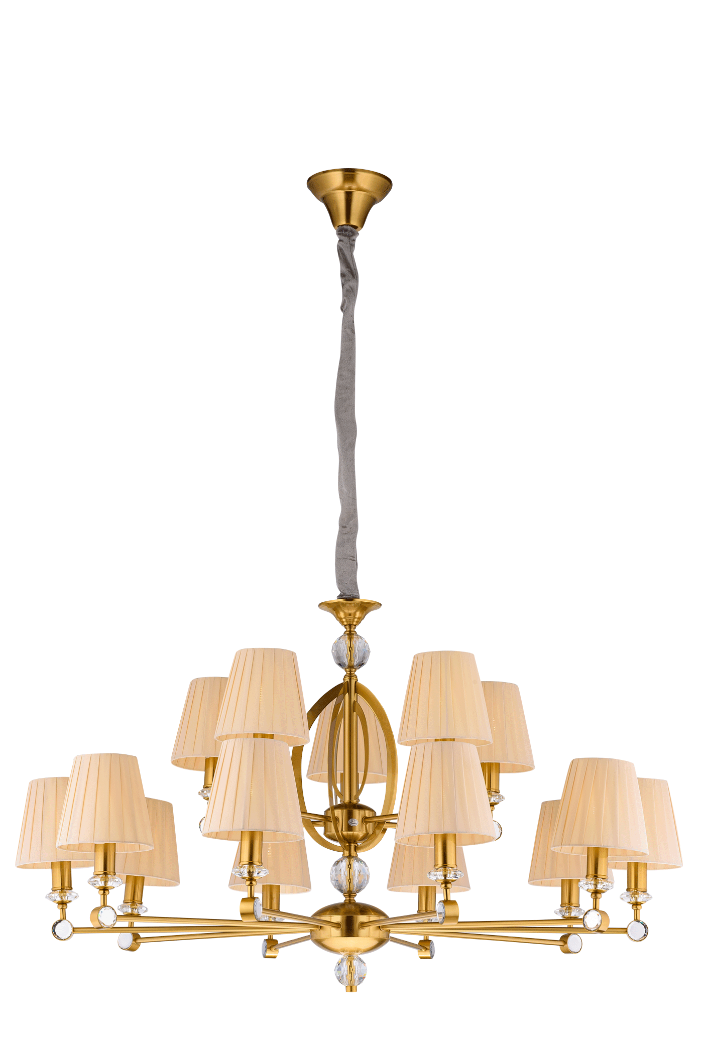Люстра  1000*620-1700, 15*E14, 40W NewRgy Модерн 8901/10+5LT BRASS, Бронза