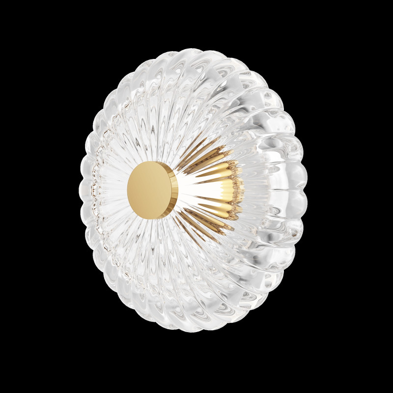 Настенный светильник 15,5*35*35 см, LED 8W 3000K Maytoni Modern Amulet MOD555WL-L4G3K золото