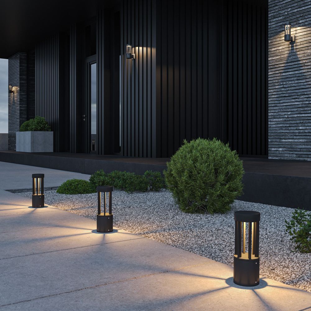 Светильник садово-парковый светодиодный 30 см, 12W, 3000K, Elektrostandard Apart 35193/S, черный