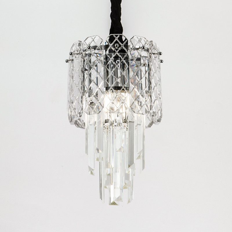 Подвесная люстра 22*22*100 см, Е14 3x40W, , Хром MODELUX ML.20210.3 CR