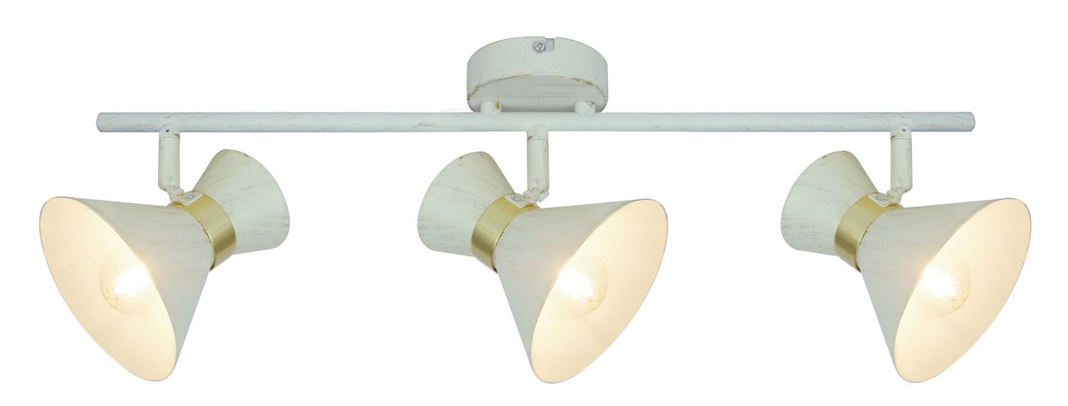 Спот Arte Lamp Baltimore A1406PL-3WG, белый/золотой