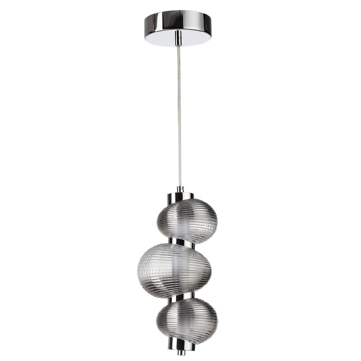 Подвесной светильник 16 см, 12W, 4000K, Odeon Light L-vision Bruco 5096/12L, хром