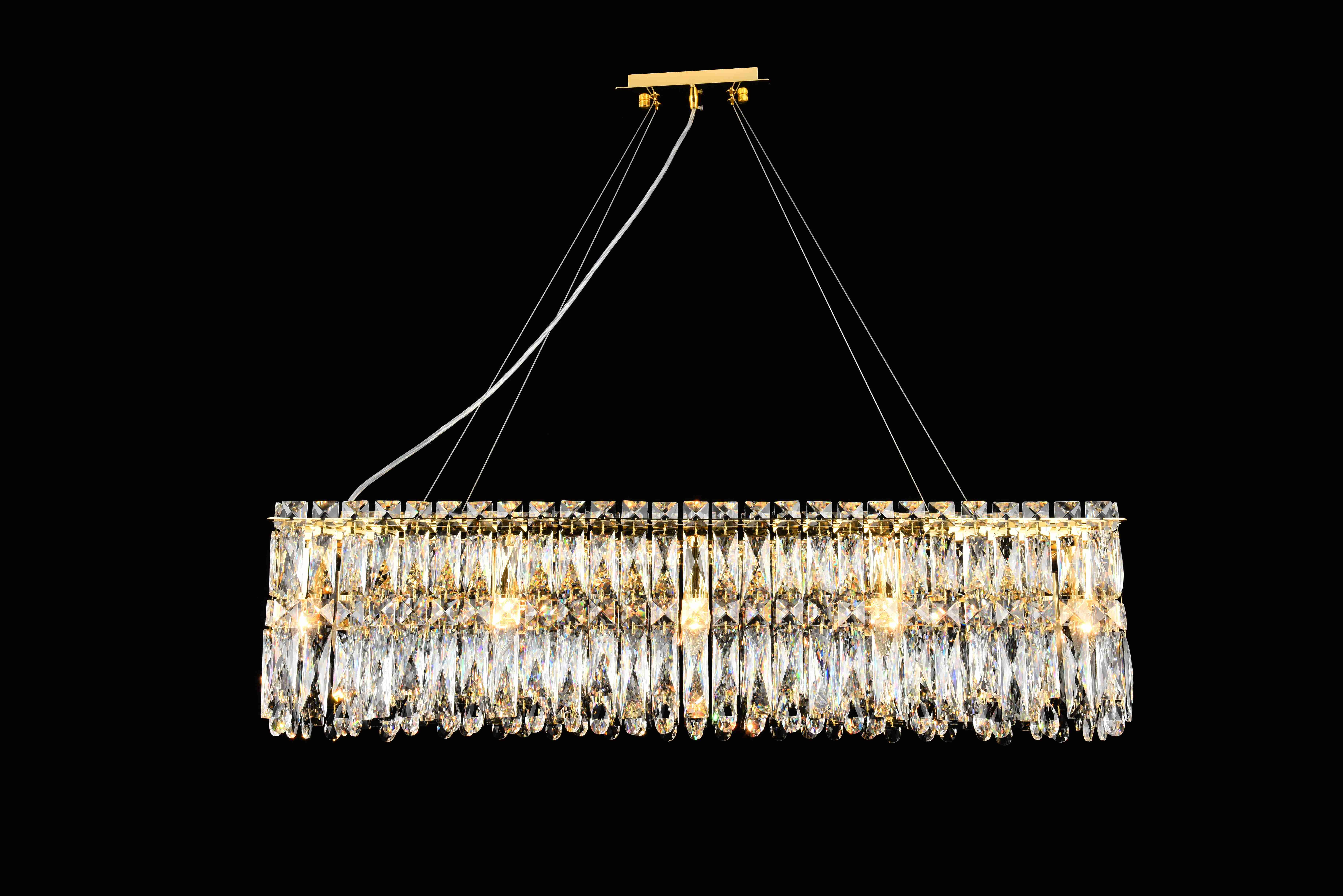 Люстра  1000*280*260, 10*E14, 40W NewRgy Cristallo F50-L1000*W280*H260 H GOLD, H GOLD