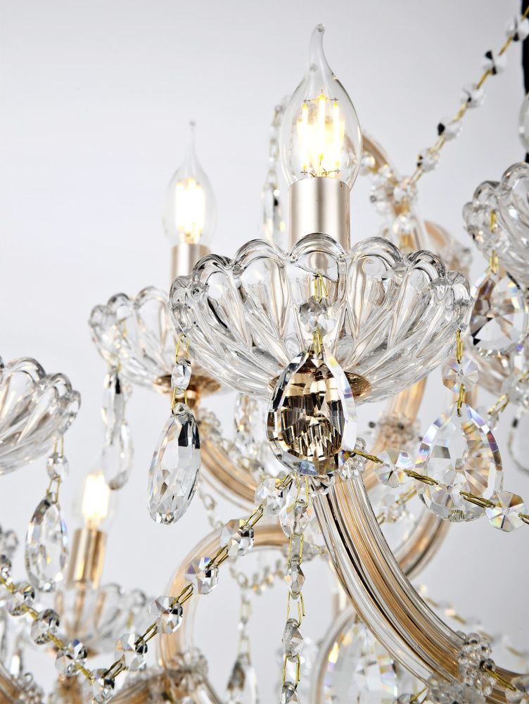 Подвесная люстра 89*89*116 см, Е14 16x40W, Золото MODELUX premium ML.7003.16P