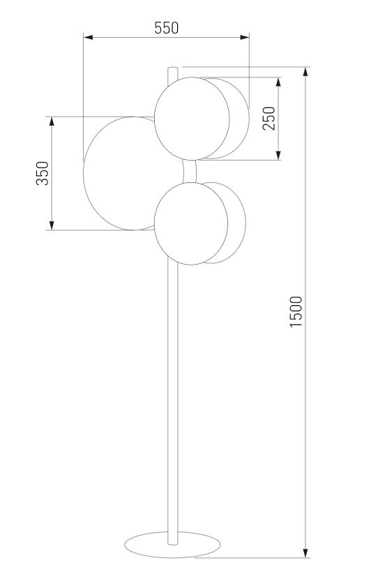 Торшер 55*150 см, Eurosvet Pulse 5960 Pulse