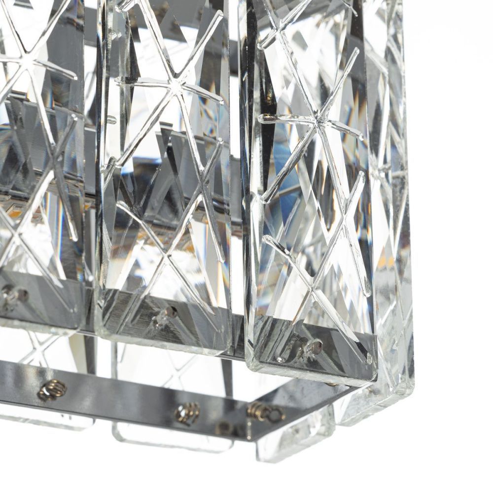 Настенный светильник 30 см, 6W, 3000K, Citilux Palant CL325312, хром