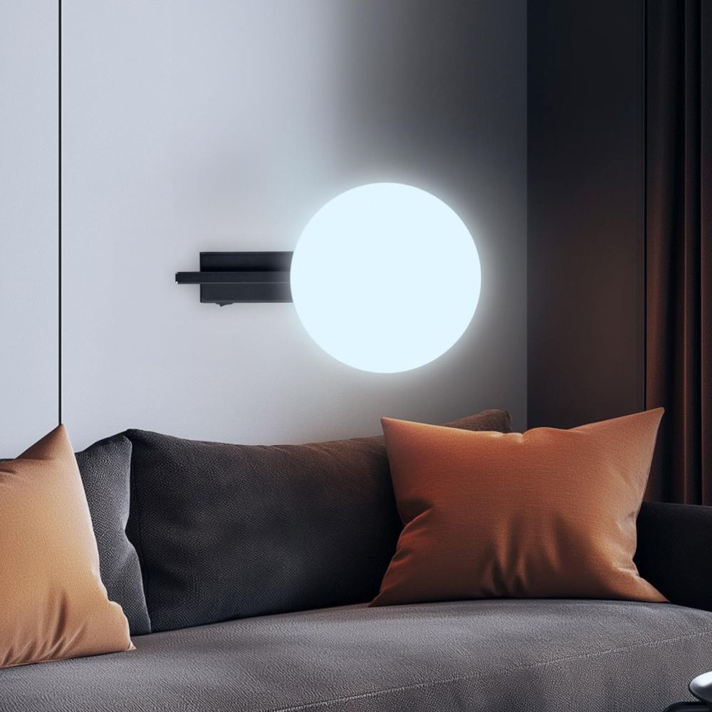 Светильник 24 см, 12W, 3000-5500K, Citilux DORSY CL223312, черный