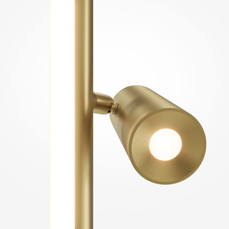 Торшер 20*20*155 см, LED*14W, 3000K, Maytoni Thin MOD395FL-L28BS3K, латунный