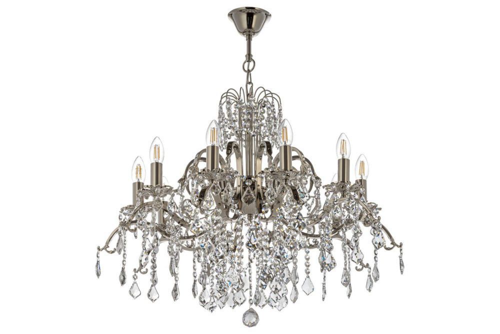 Люстра *75*54 см, 10*E14*40W, Dio D`arte Alessandria Nickel Alessandria E 1.1.10.600 N, Матовый никель