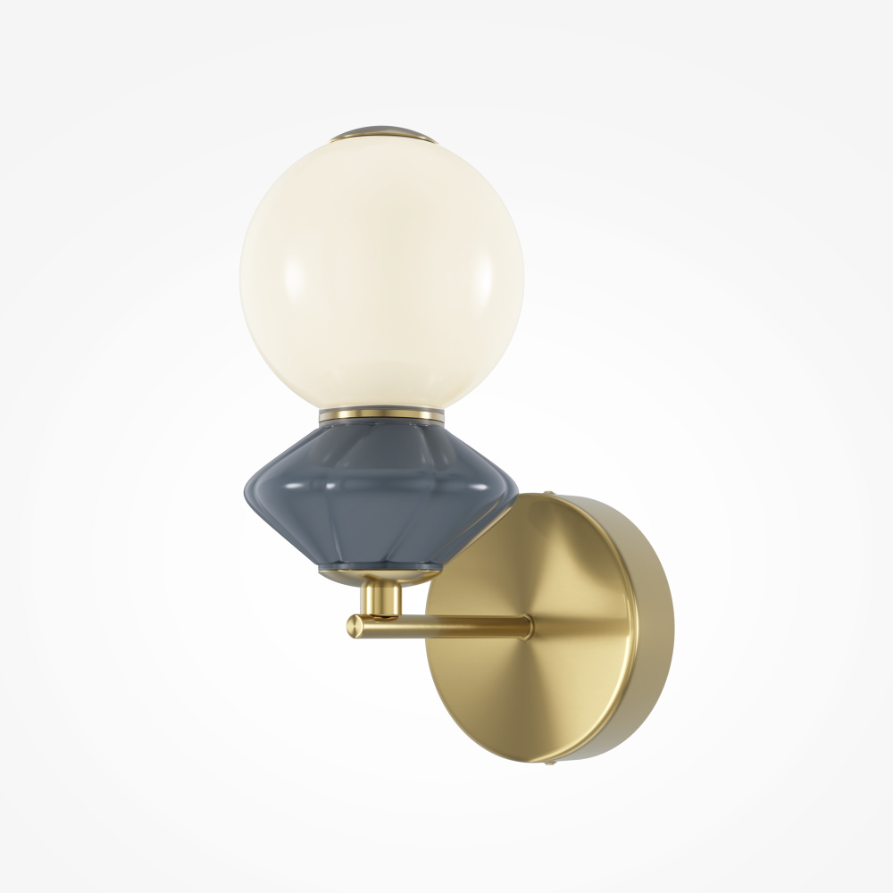 Бра 18,5*12*-27 см, *LED*5W, 3000K Maytoni Brosche MOD362WL-L5GR3K, Латунь