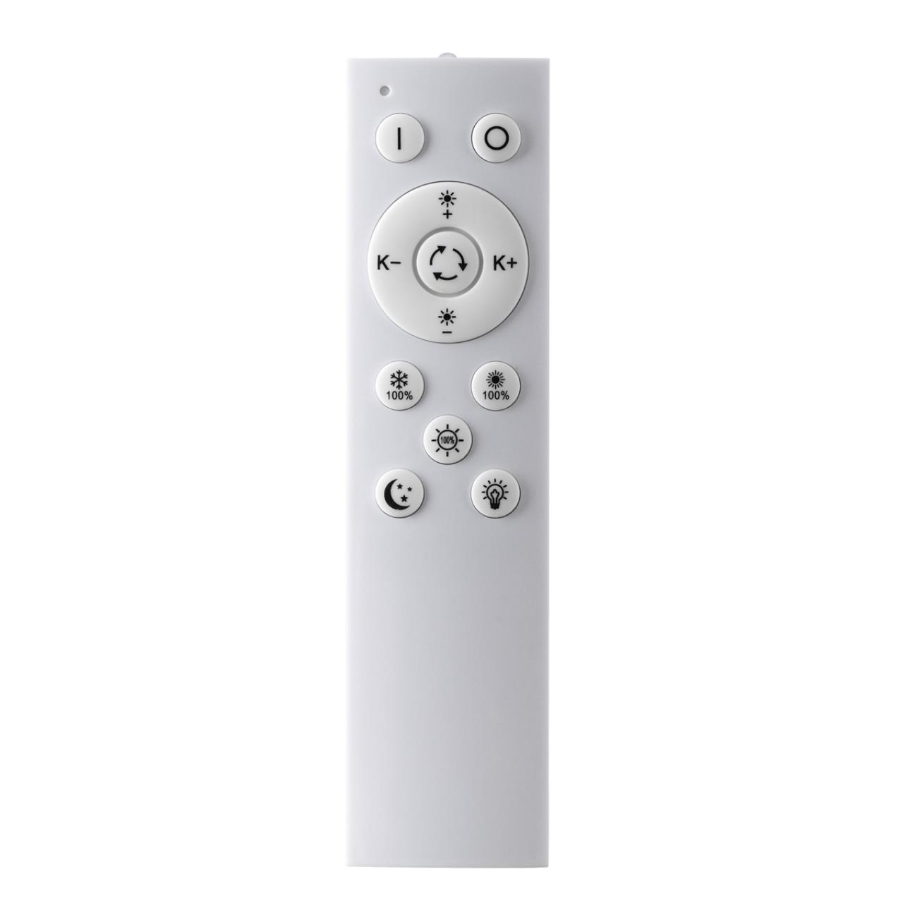 Потолочный светильник 50,5*52*12 см, LED 2*64W, 2800-4050-5900 К, Sonex Trecky 7665/64LS, белый