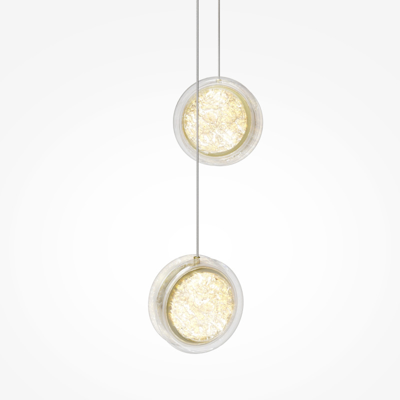 Каскадная люстра 60*60*367 см, LED, 3000К, Maytoni Pharao MOD361PL-L58BS3K латунный