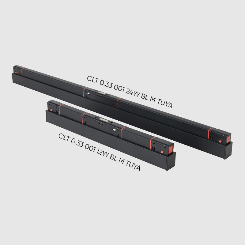 Светильник трековый магнитный 30 см, 12W, 2700-6500K, Crystal Lux CLT 0.33 001 12W BL M TUYA, черный