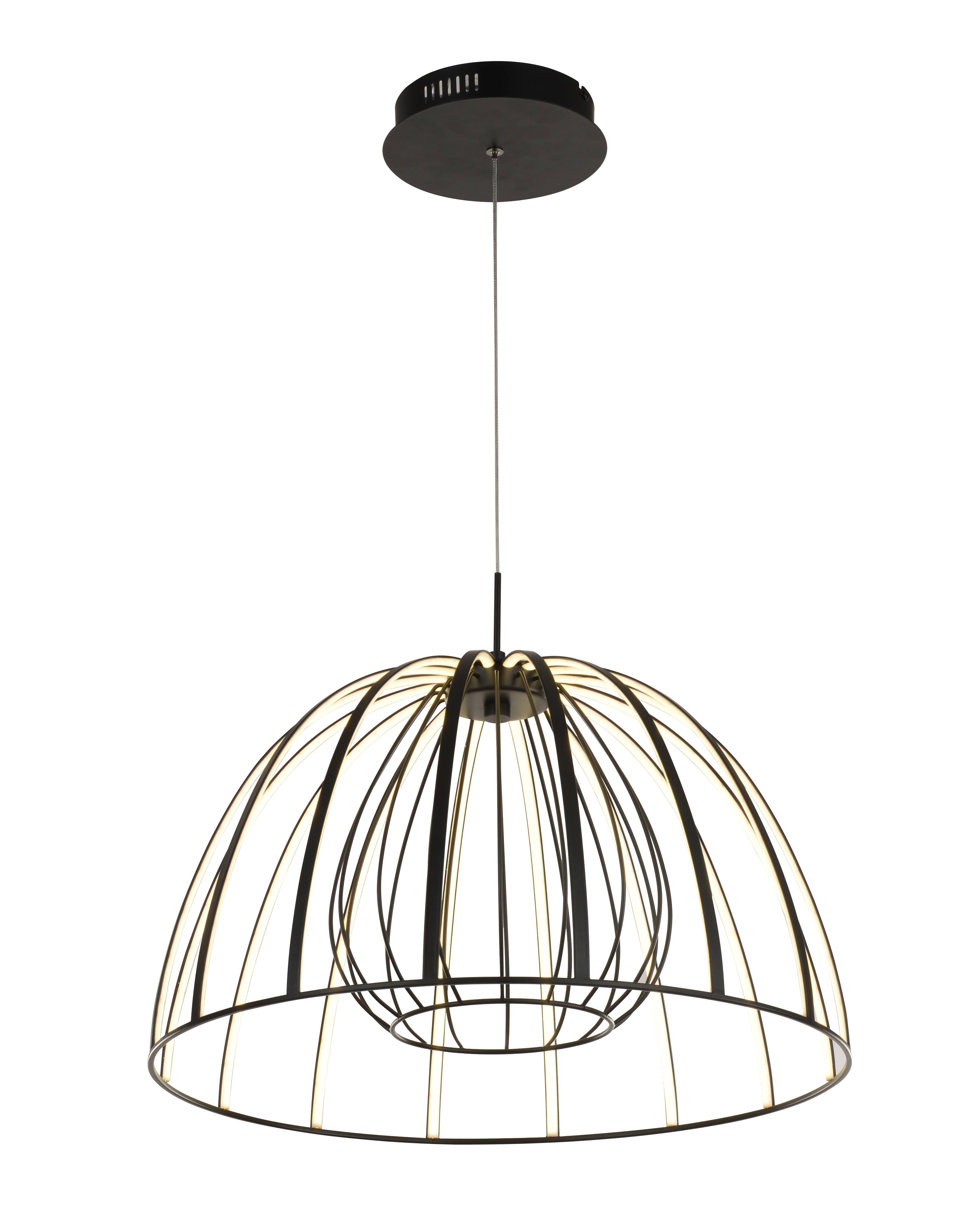 Люстра 600*350-1000, LED, 60W 4000K NewRgy LED 7576-1P BLACK, Черный