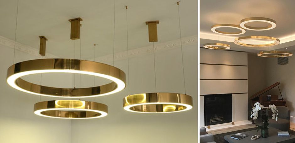 Люстра Light Ring Horizontal D120 Золото 120*120*5,5 см, 1*LED*100W, 4000K, ImperiumLoft 40.1454-120, Золотистый