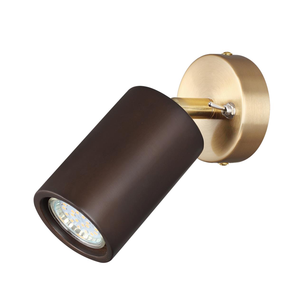 Бра 1*LED*7W, 3000К, 1200lm Odeon Light Caucho 7062/1W, бронзовый