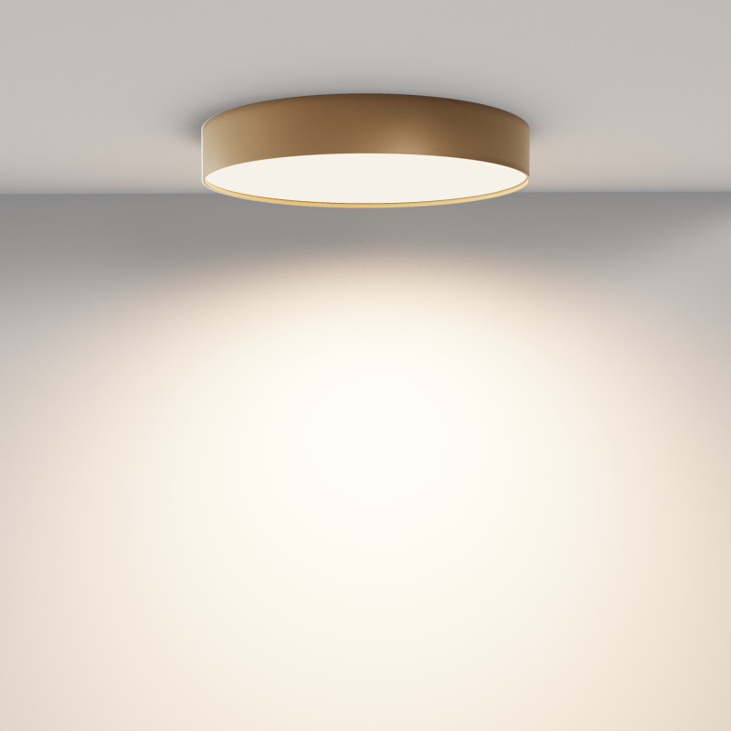 Накладной светильник 40*40*6 см, LED, 45W, 3000К, Maytoni Technical Zon C032CL-45W3K-RD-MG золото матовое