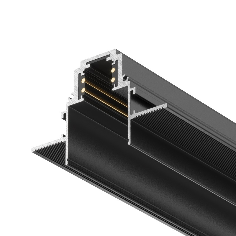 Шинопровод 100 см встраиваемый Maytoni Technical Magnetic track system Gravity TRX010-421B черныйIP 20