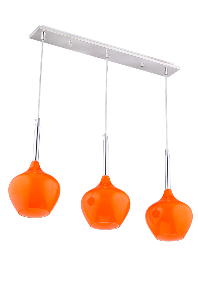 Люстра L580 x W80 x H1150, мм, 3*40W (120W), ORANGE (Оранжевый) Sfera Sveta 5068/3 ORANGE