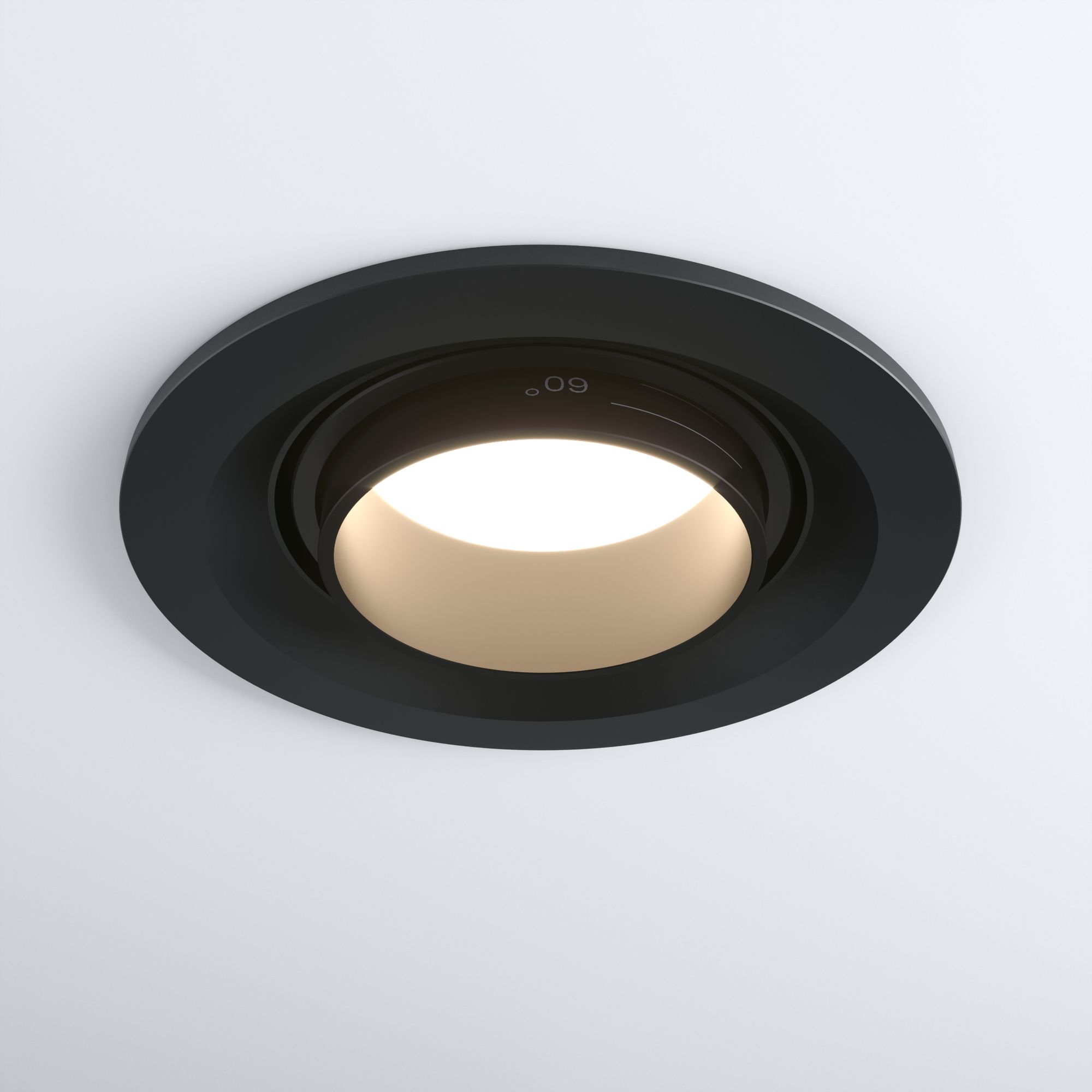 Встраиваемый светодиодный светильник с регулировкой угла освещения 9920 LED 15W 4200K черный Elektrostandard