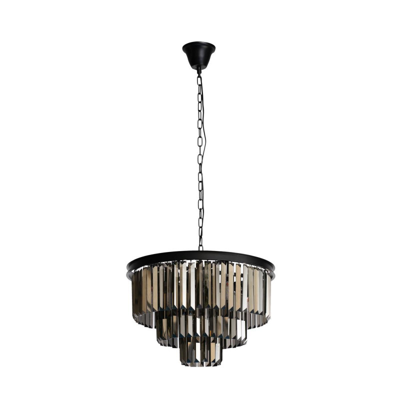 Подвесная люстра Loft IT Prism 10018/500C, диаметр 50 см, черный