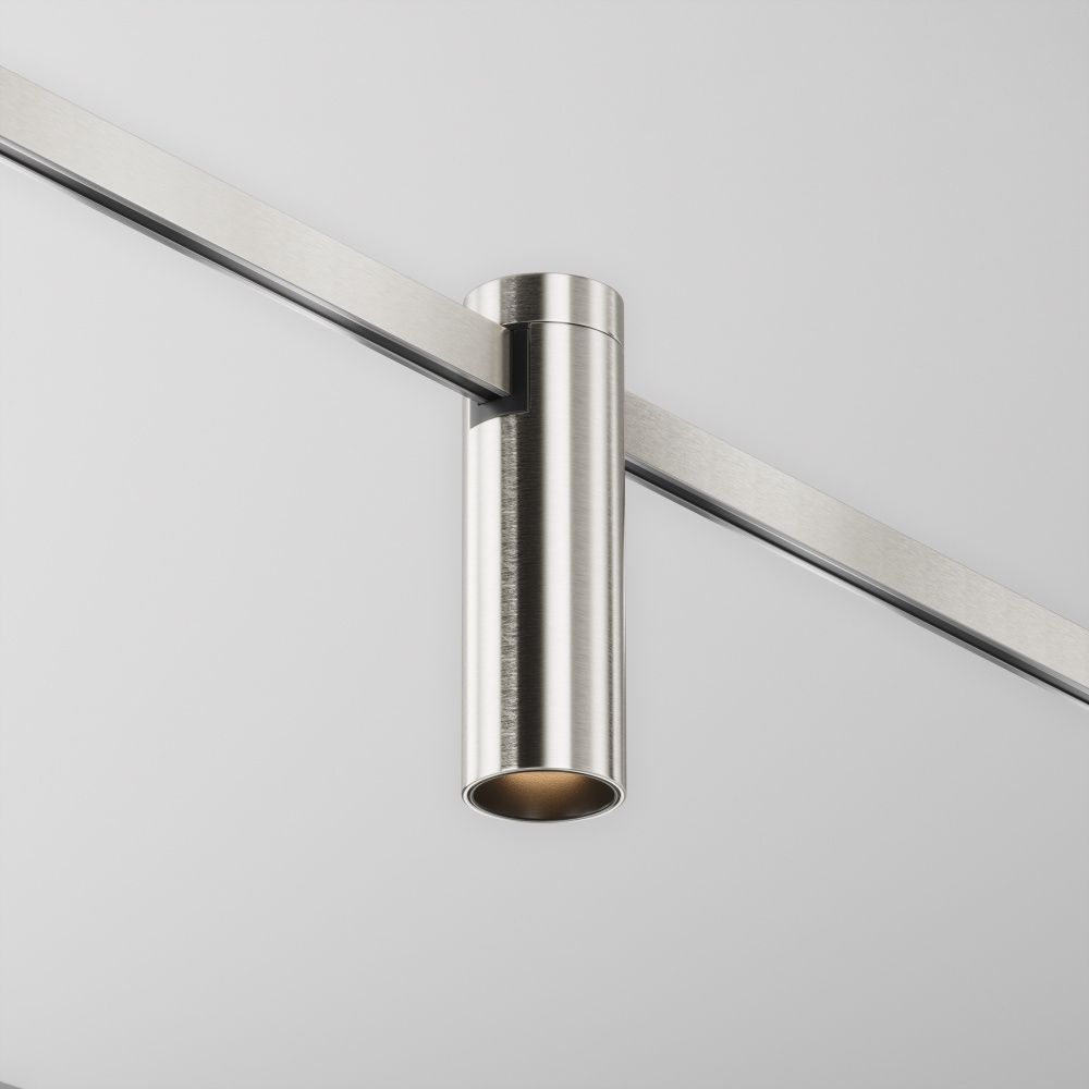Трековый светильник  TR143-1-5W3K-W-PT **-11,2 см, *LED*5W, K, Maytoni technical FLARITY TR143-1-5W3K-W-PT, Платина