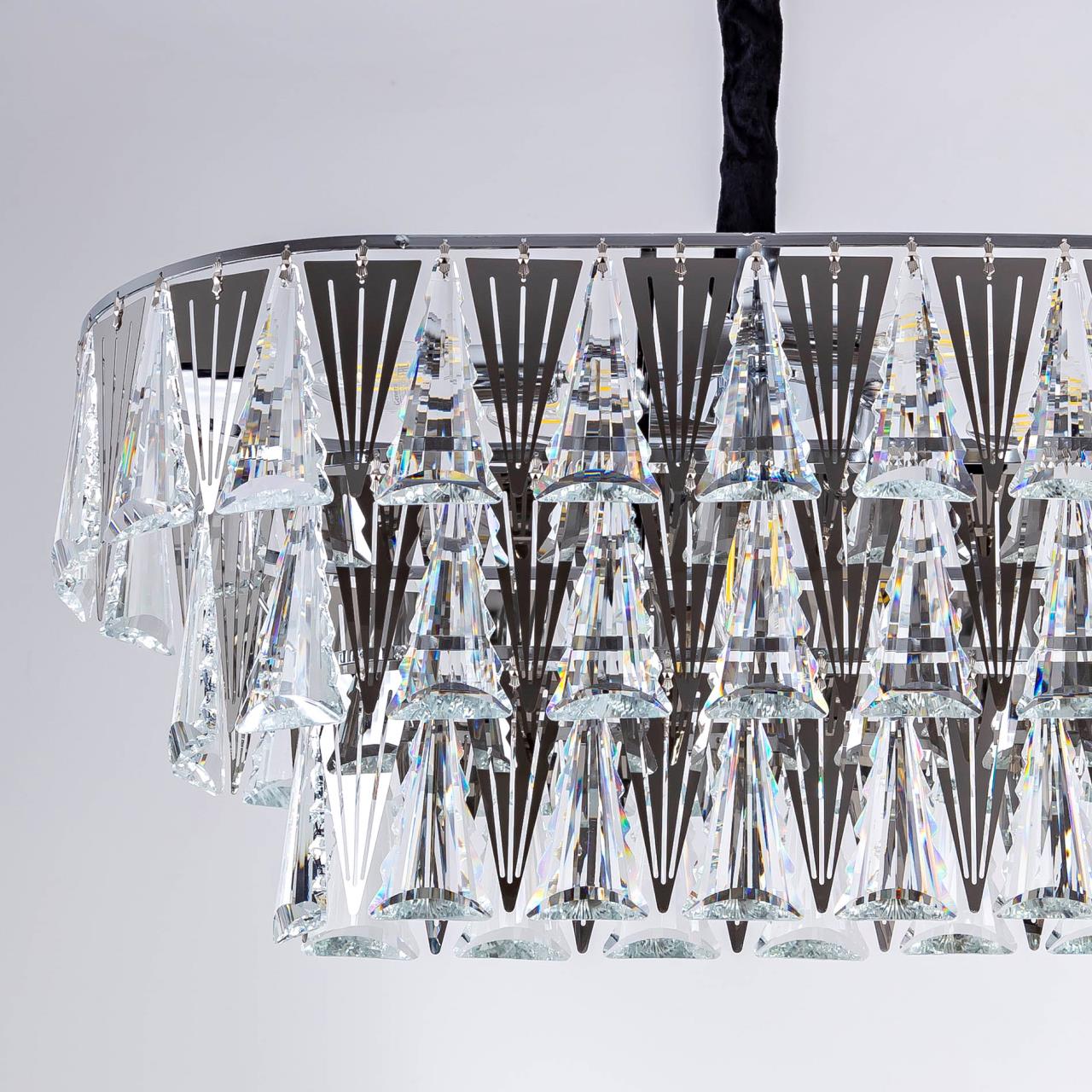 Подвесная люстра 90*28*80 см, Е14 10x40W, Хром MODELUX ML.313.10 CR