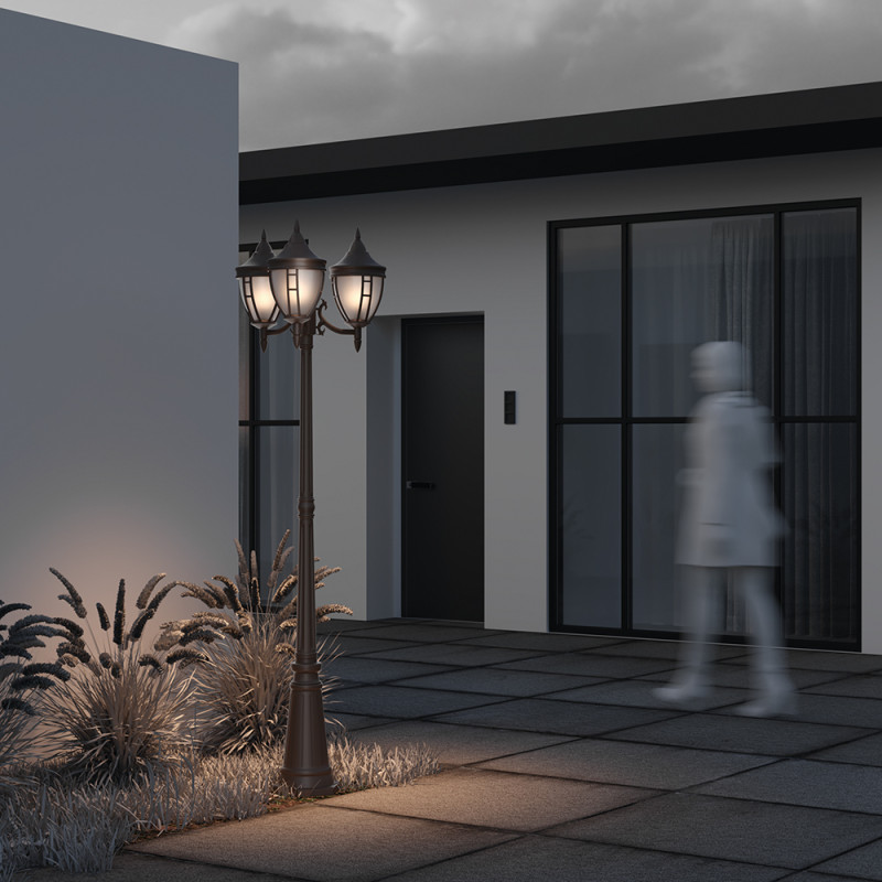 Садово-парковый светильник Maytoni Novara O026FL-03B, черный