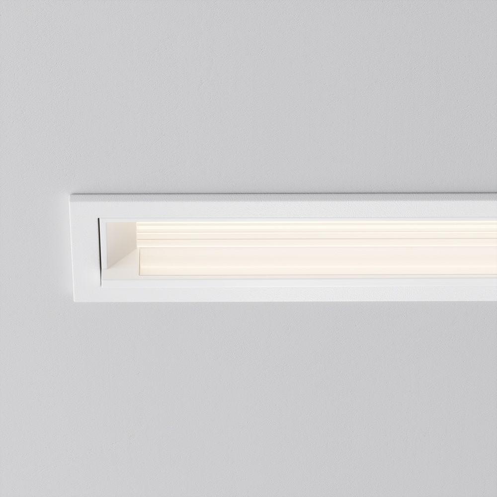 Встраиваемый светильник  DL100-12W2.7-3-4K-W 22,6*2,9*-3,5 см, *LED*12W, 4000K, Maytoni technical Parete DL100-12W2.7-3-4K-W, Белый