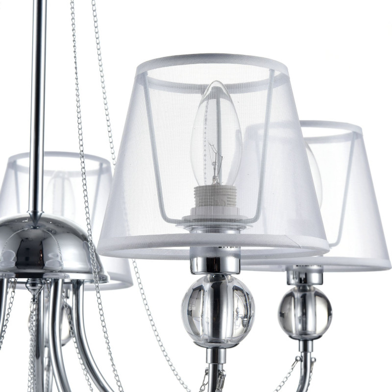 Подвесная люстра Диаметр 63 см Freya Beverly FR5661-PL-05-CH Хром